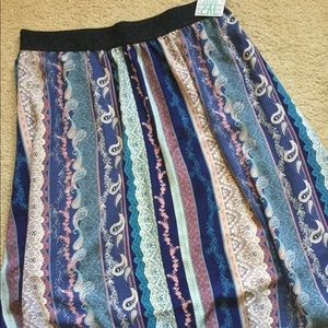 💠NWT Lularoe lola skirt 2xl dusty rose mauve navy
